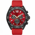 Chronara Formula 42 – Red Dial | Red Rubber Strap & Racing Chronograph