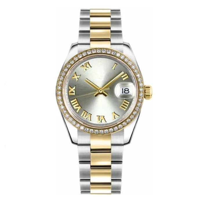 Imperium Regent 36 – Slate Grey Dial | Two-Tone Jubilee Bracelet & Diamond Bezel