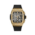 Novaris Fusion 42 – Yellow Gold Skeleton Dial | Black Rubber Strap