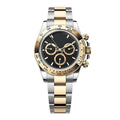 Imperium Velocity 40 – Black Dial | Two-Tone Bracelet & Gold Tachymeter Bezel