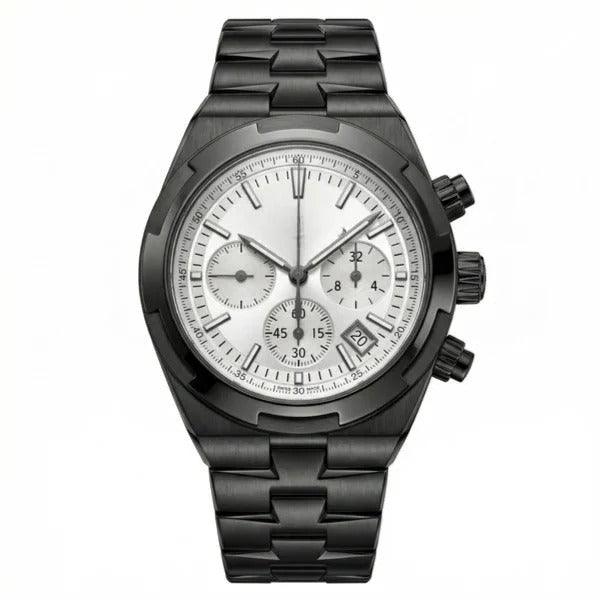 Continental Chronograph 42 – White Dial | Black DLC Case