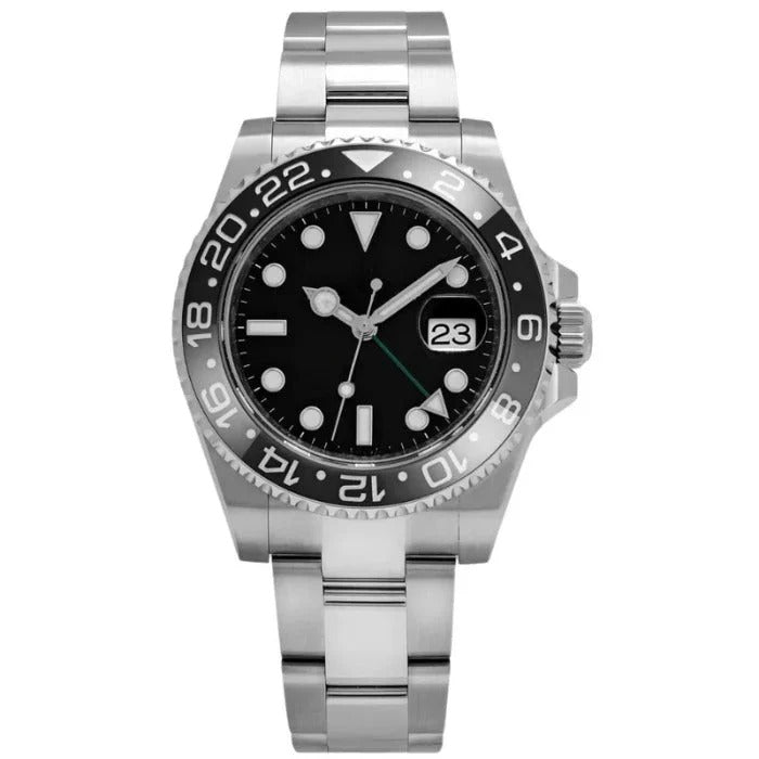 Imperium Atlas 40 – Black Dial | Oyster Bracelet & Black GMT Bezel