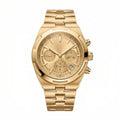 Continental Chronograph 42 – Champagne Dial | Full Gold Bracelet