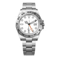 Imperium Pathfinder 42 – White Dial | Fixed Steel Bezel