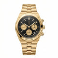 Continental Chronograph 42 – Black Dial | Yellow Gold Bracelet