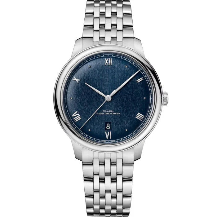 Aether Heritage 40 – Blue Textured Dial | Steel Bracelet