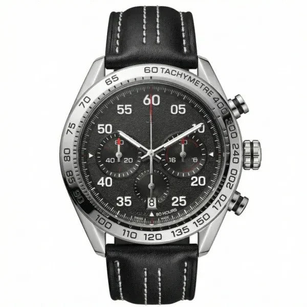 Chronara Racing Pro 42 – Black Dial | Orange Racing Accents