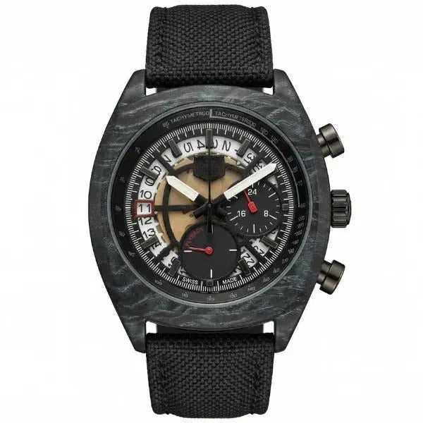 Chronara Monza 44 – Black Racing Dial | Carbon Case