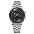 Aether Lunaris 42 – Black Dial | Steel Bracelet & Black Tachymeter Bezel