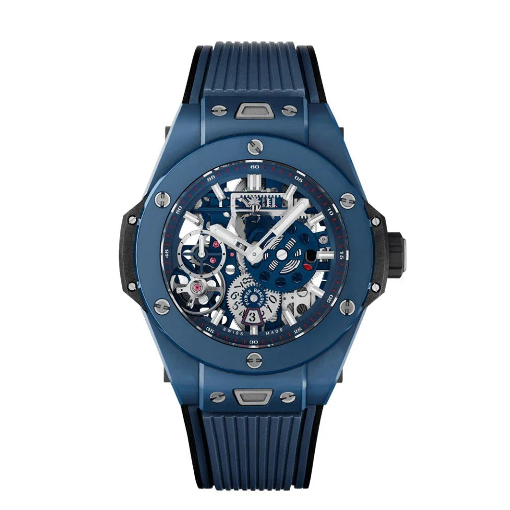 Novaris Fusion 45 – Blue Skeleton Dial | Blue Ceramic Case