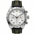 Chronara Racing Pro 42 – White Dial | Yellow Racing Accents