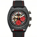 Chronara Monza 44 – Red Racing Dial | Carbon Case