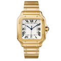 Continental Square 40 – White Dial | Yellow Gold Integrated Bracelet