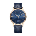 Continental Heritage 40 – Blue Sunray Dial | Blue Leather Strap & Rose Gold Case
