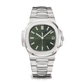 Valmont Horizon 40 – Olive Green Dial | Integrated Steel Bracelet