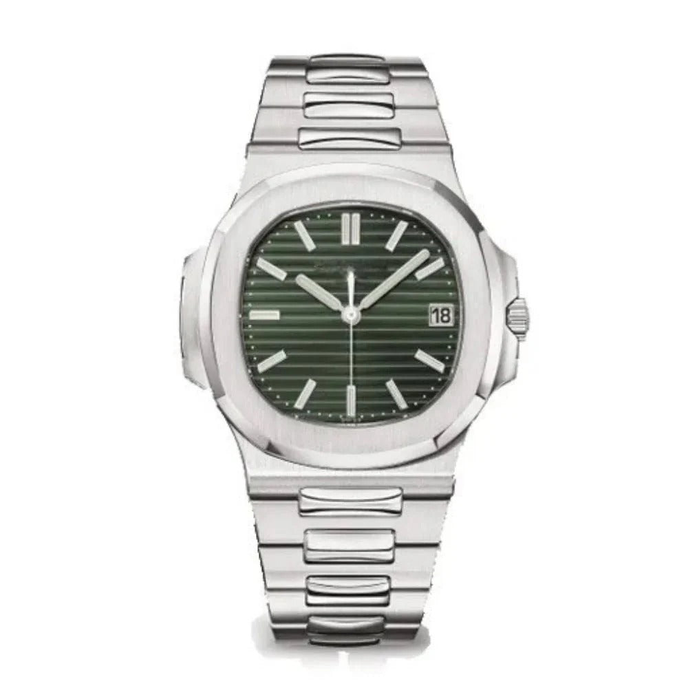Valmont Horizon 40 – Olive Green Dial | Integrated Steel Bracelet