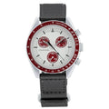 Aether Mars 42 – White Red Dial | Grey Strap
