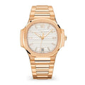 Valmont Horizon 40 – White Dial | Rose Gold Integrated Bracelet