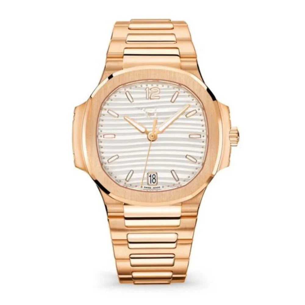Valmont Horizon 40 – White Dial | Rose Gold Integrated Bracelet