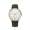 Continental Heritage 40 – White Gold Dial | Green Leather Strap