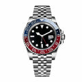 Imperium Atlas 40 – Black Dial | Jubilee Bracelet & Red-Blue GMT Bezel