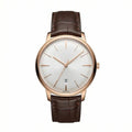 Continental Heritage 40 – Silver Rose Dial | Brown Leather Strap