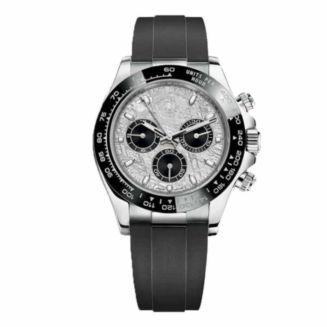 Imperium Velocity 40 – Meteorite Dial | Oysterflex Strap & Steel Tachymeter Bezel