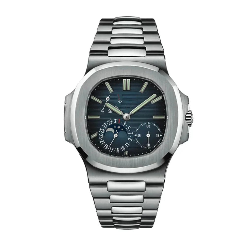 Valmont Horizon 41 – Blue Moonphase Dial | Integrated Steel Bracelet