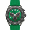Chronara Formula 42 – Green Dial | Green Rubber Strap & Racing Chronograph